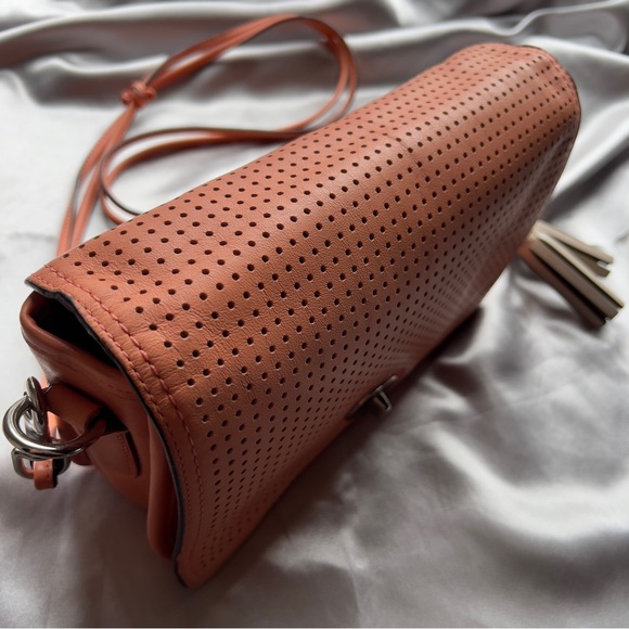 Coach Women’s Legacy Coral Perforated Leather Penelope Shoulder Crossbody Bag - Picture 4 of 13